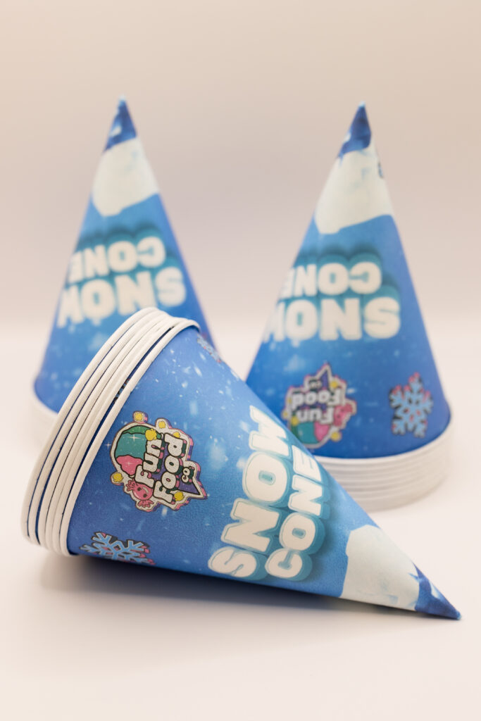 200 X 6oz 170ml Snow Cone Cups Fun Food Consumables