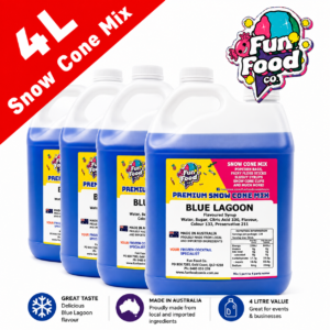 4L Snow Cone Mixes (Box of 4 Flavours)